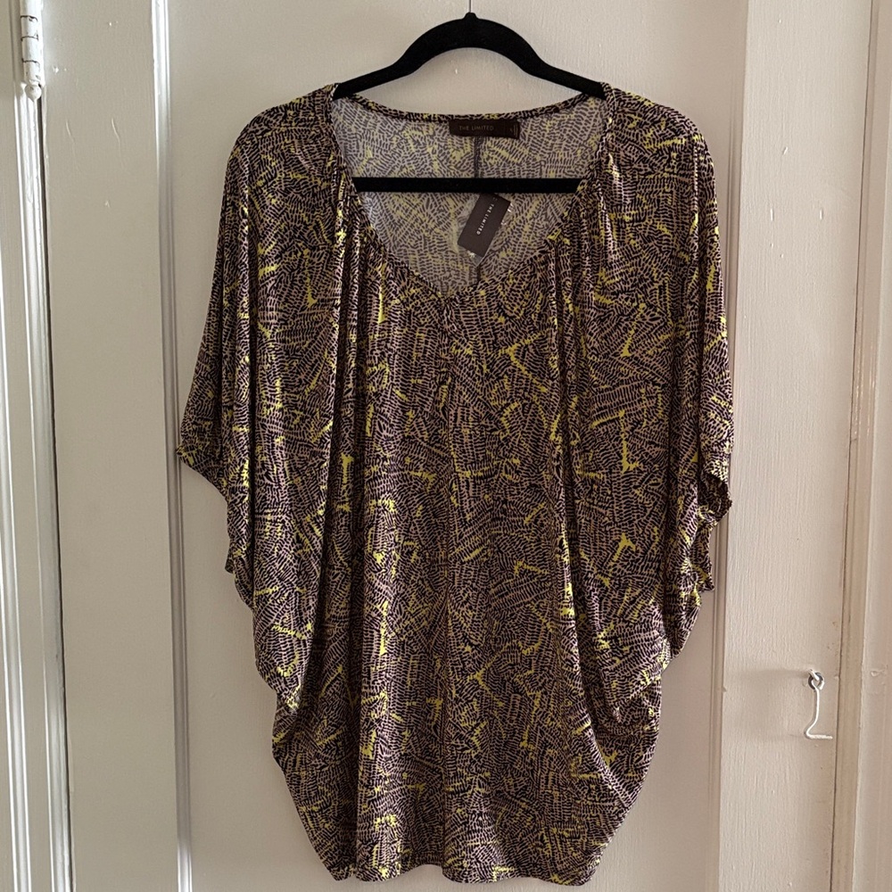 The Limited Women's Blouse in Brown and Yellow